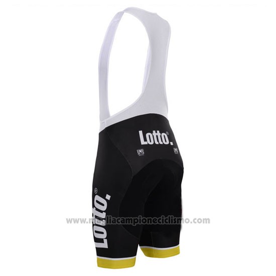 2015 Abbigliamento Ciclismo Lotto NL Jumbo Giallo Manica Corta e Salopette